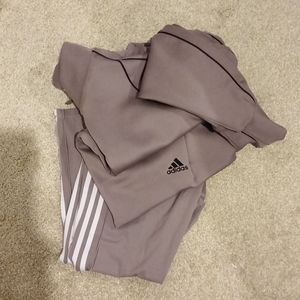 Adidas mauve leggings 1X and jacket 2X set